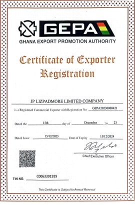 JP Lizpadmore Company - Licence