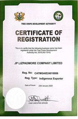 JP Lizpadmore Company - Licence